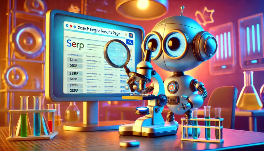 Robot Analysing SERP